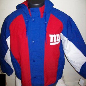 NEW YORK GIANTS STARTER Hooded Parka Jacket M L XL